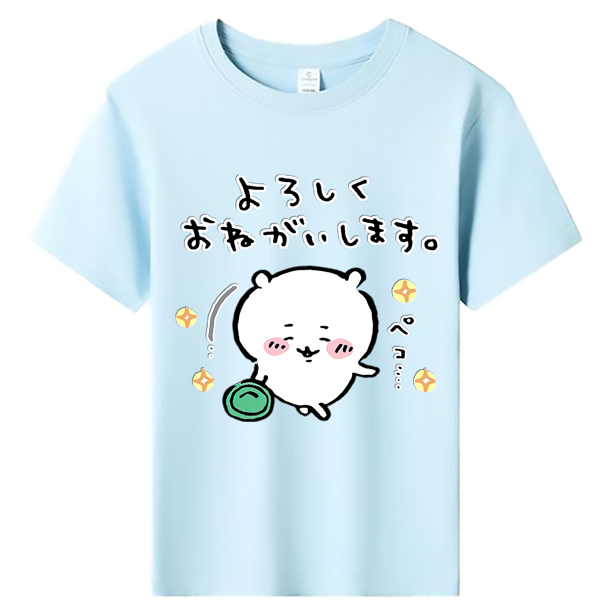 （画像用） ちいかわ ちいかわ Chii-kawa chiikawa 綿100％キッズTシャツ（フロントプリント）
